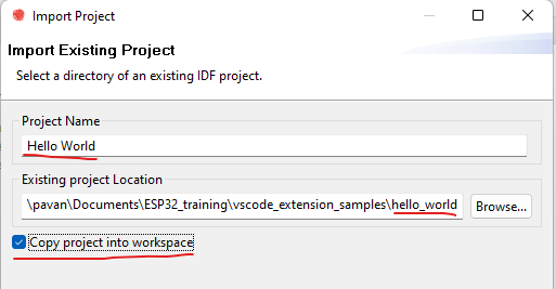 select project