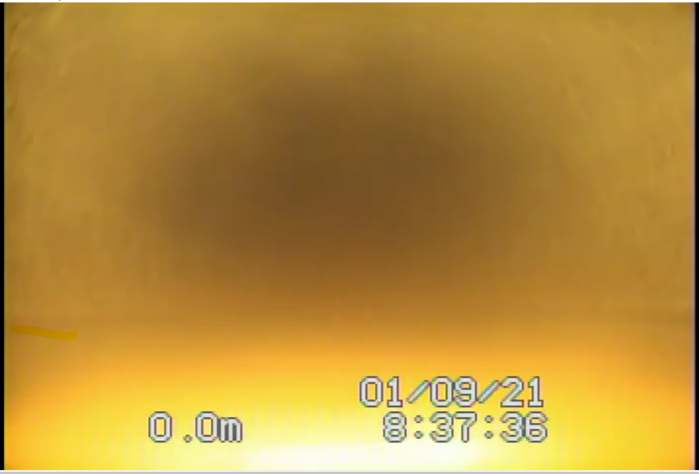 water level at 0.0 m