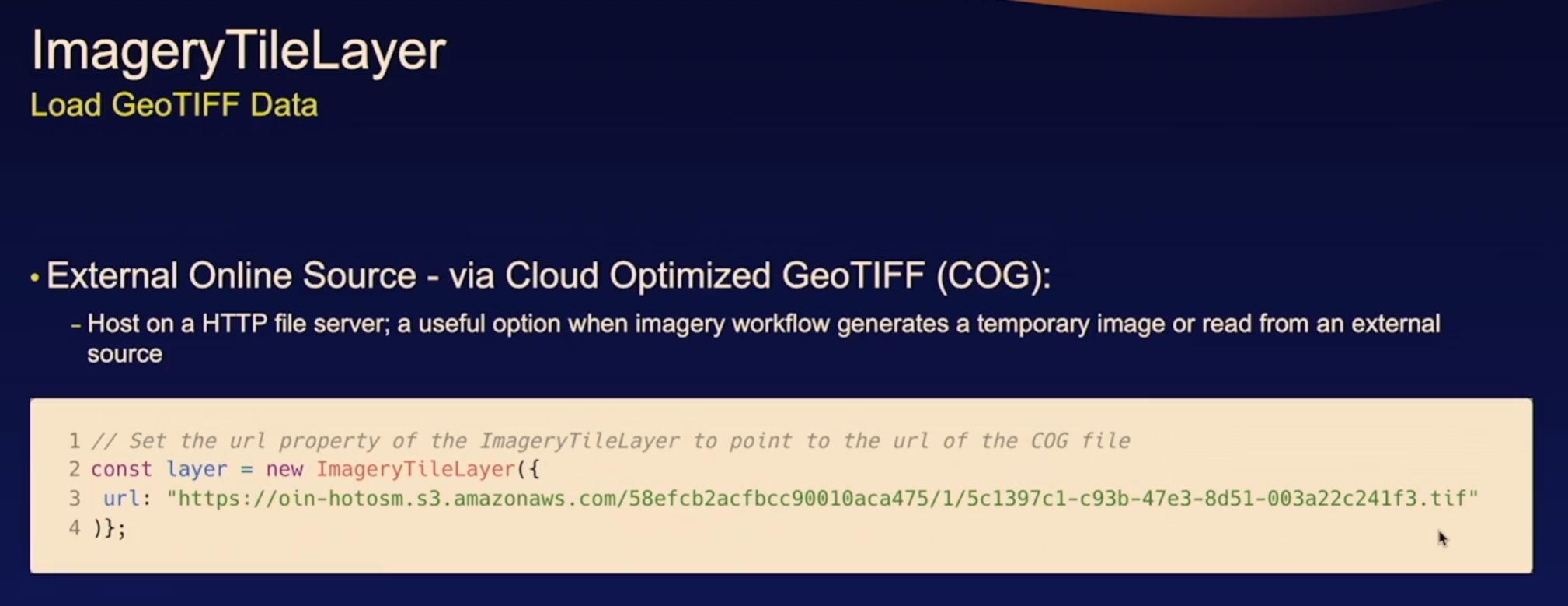 esri geotiff external online source