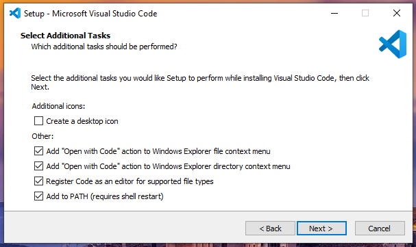 VSCode Additional Tasks