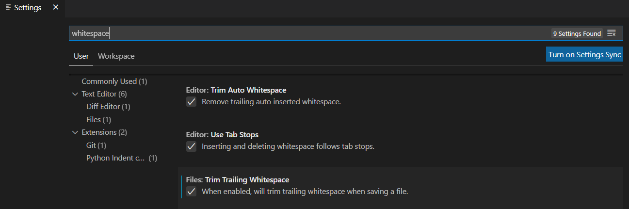 trim-trailing-space