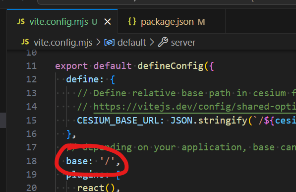 vite config base setting